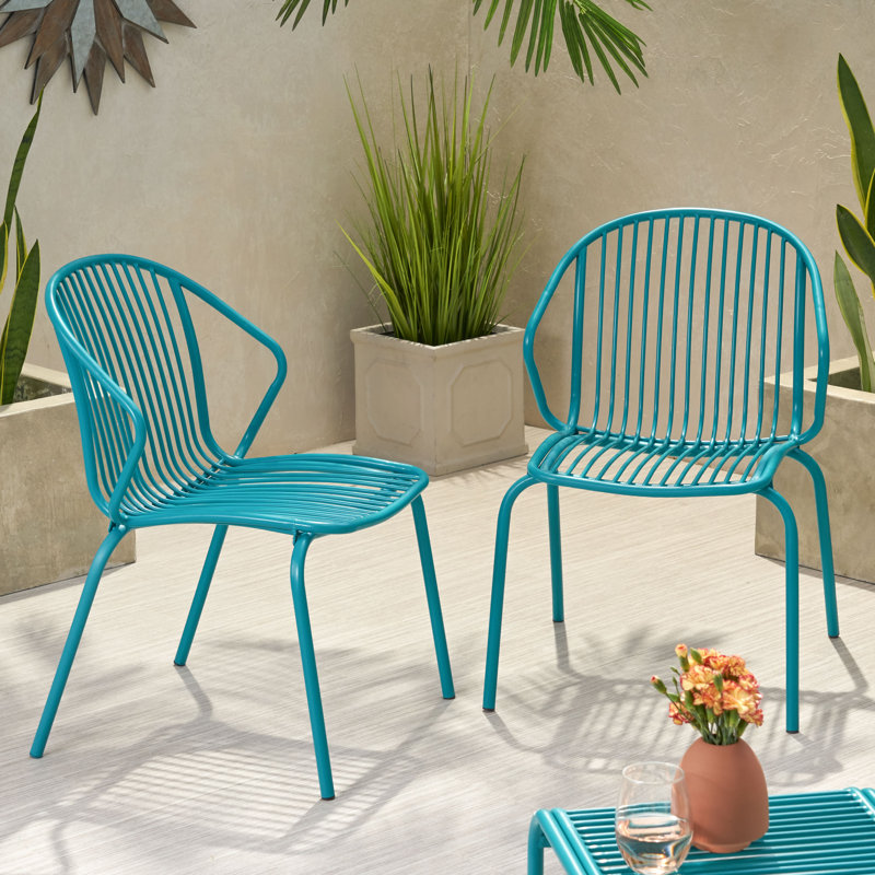 Ebern Designs Corbeil Outdoor Modern Patio Chair & Reviews Wayfair